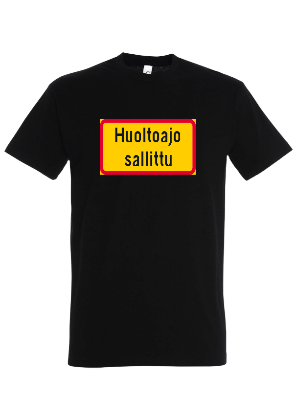 Huoltoaja sallittu t-paita